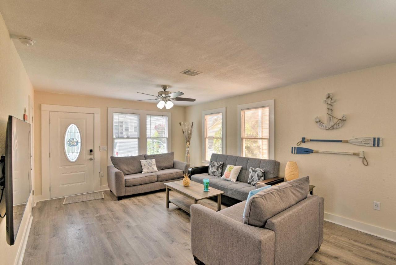 Bright Galveston Bungalow Half Mi To Pleasure Pier Eksteriør bilde