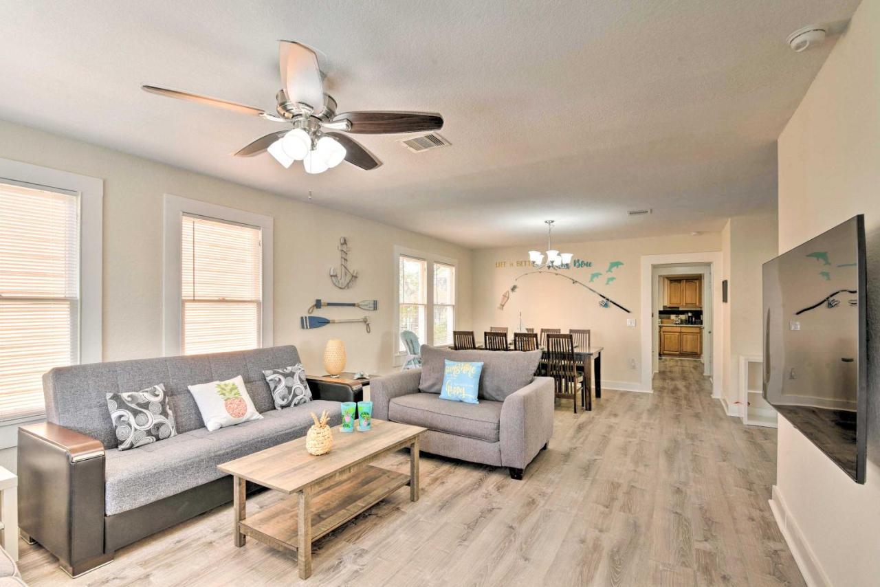Bright Galveston Bungalow Half Mi To Pleasure Pier Eksteriør bilde