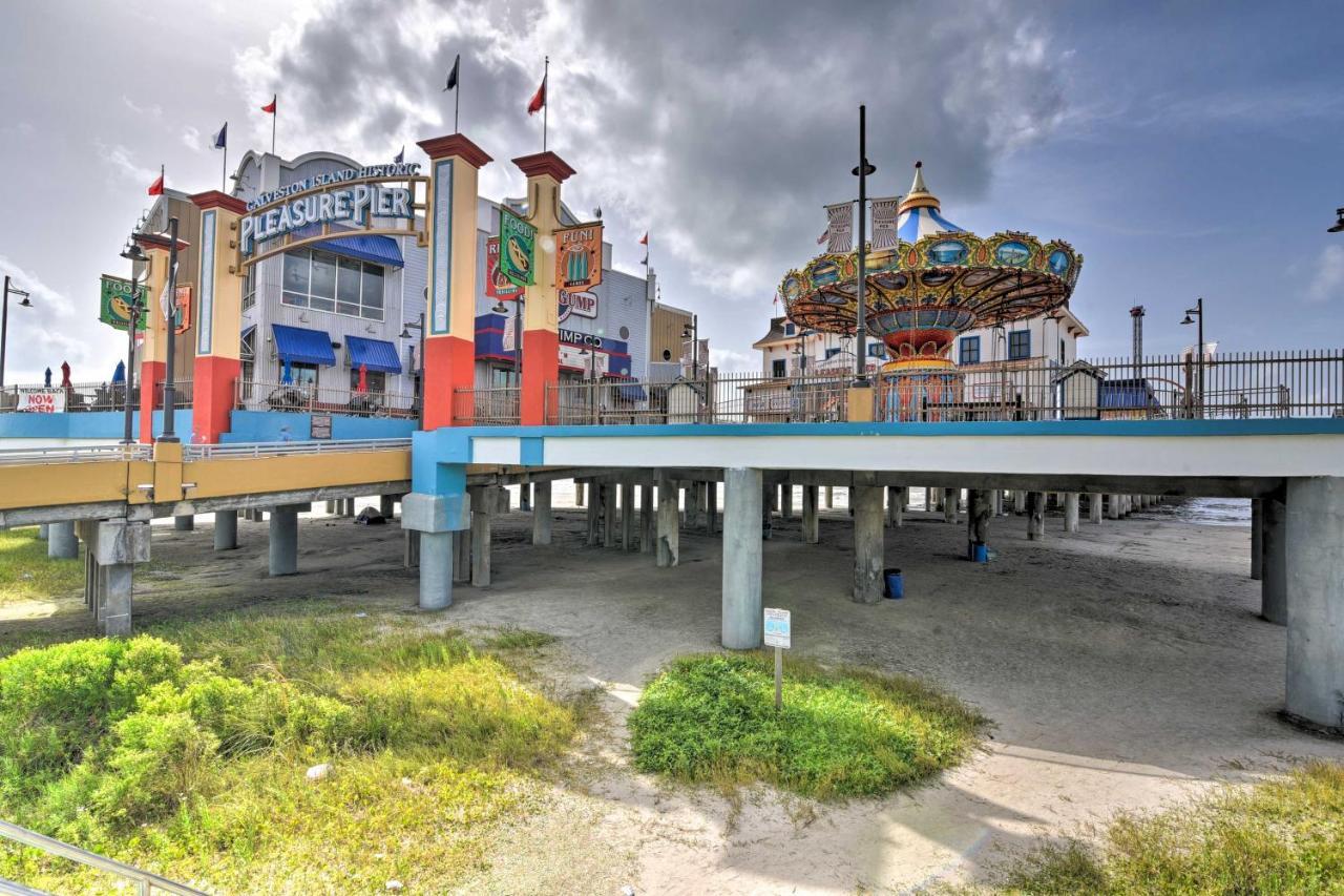 Bright Galveston Bungalow Half Mi To Pleasure Pier Eksteriør bilde